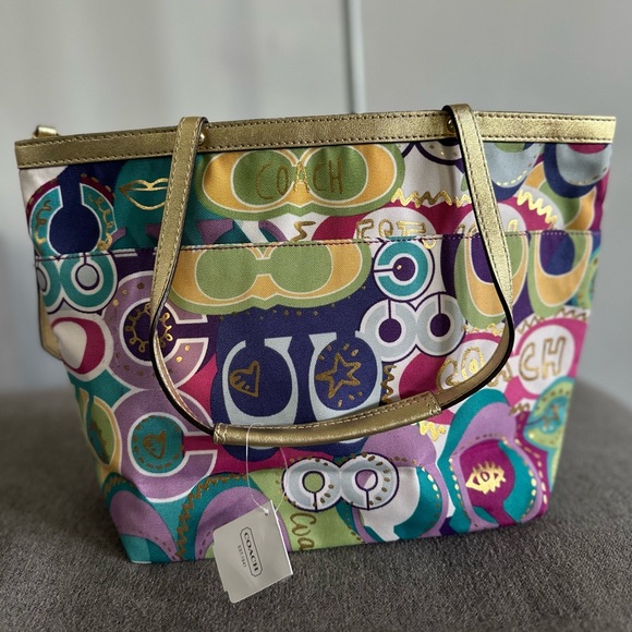 Coach multicoloured brand new tote bag - Picture 1 of 12
